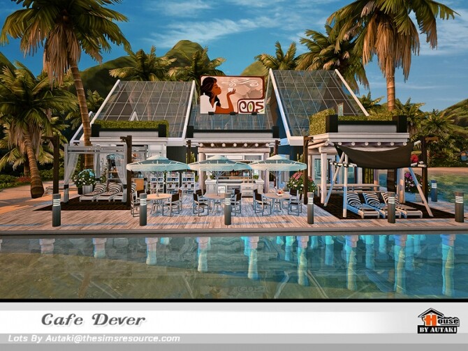 Sims 4 Cafe Dever NoCC by autaki at TSR