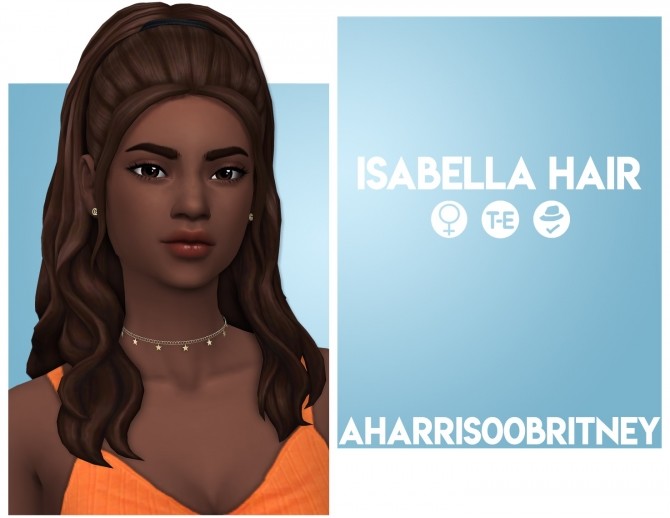 Sims 4 Isabella Hair at AHarris00Britney