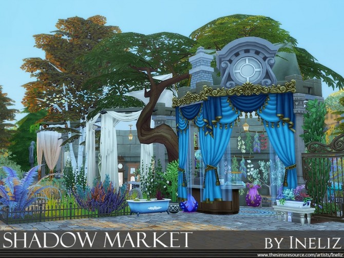 Sims 4 Shadow Market by Ineliz at TSR
