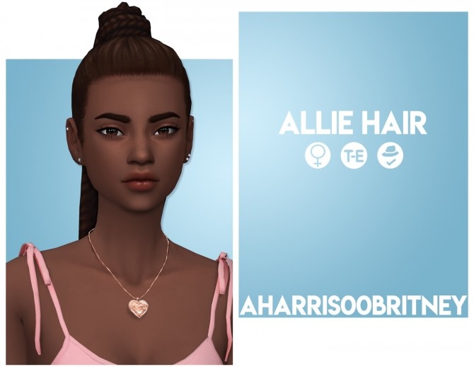 Sims 4 Allie Hair at AHarris00Britney