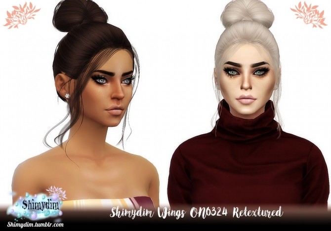 Sims 4 Wings ON0324 Hair Retexture Naturals + Unnaturals at Shimydim Sims