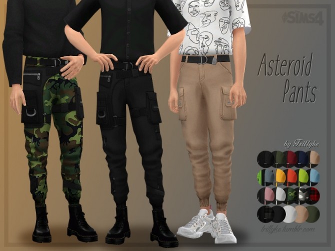 Sims 4 Asteroid Pants by Trillyke at TSR