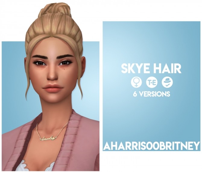 Sims 4 Skye Hair at AHarris00Britney