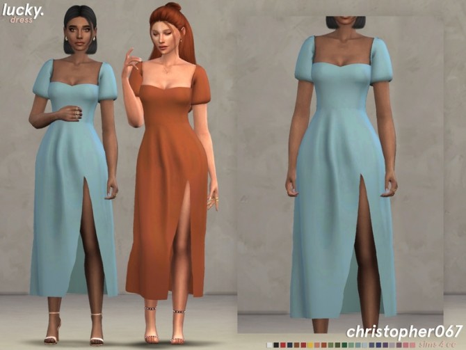 Sims 4 Lucky Dress by Christopher067 at TSR