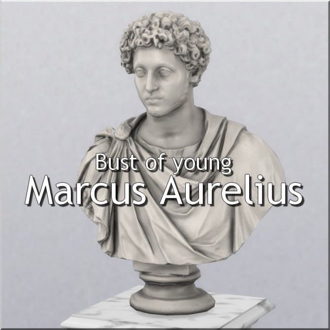 Sims 4 Bust of young Marcus Aurelius by TheJim07 at Mod The Sims