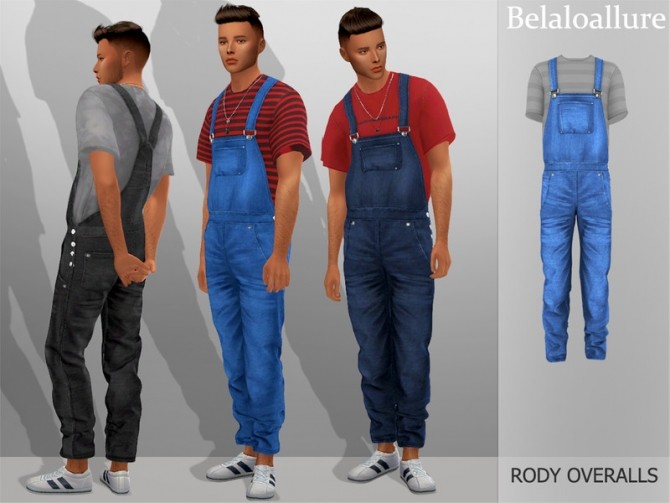 Sims 4 Belaloallure Rody overalls by belal1997 at TSR