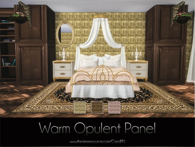 Sims 4 Warm Opulent Panel by Caroll91 at TSR
