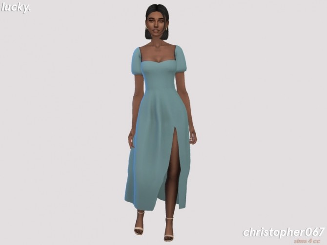 Sims 4 Lucky Dress by Christopher067 at TSR