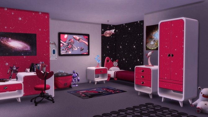 Sims 4 Andromeda Bedroom Set by simsi45 at Mod The Sims