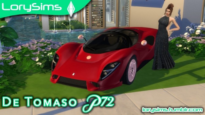Sims 4 De Tomaso P72 at LorySims