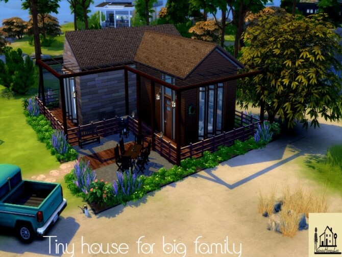 Sims 4 Tiny living for big family by GenkaiHaretsu at TSR