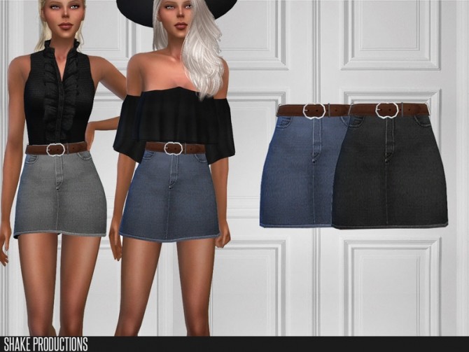 Sims 4 419 Skirt by ShakeProductions at TSR