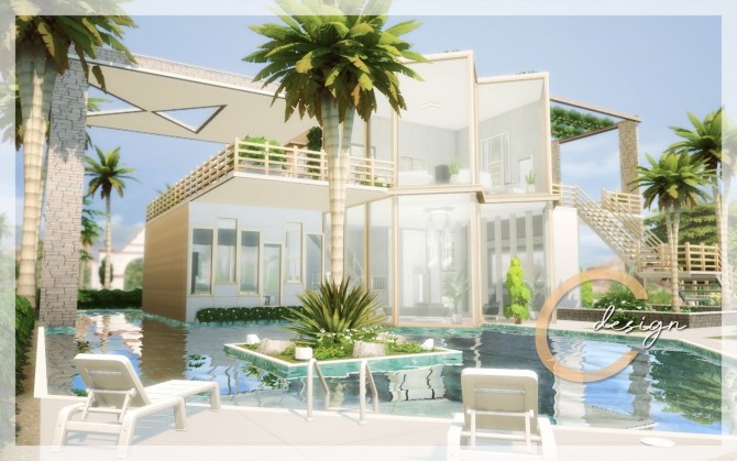Sims 4 Stylish Base house at Cross Design