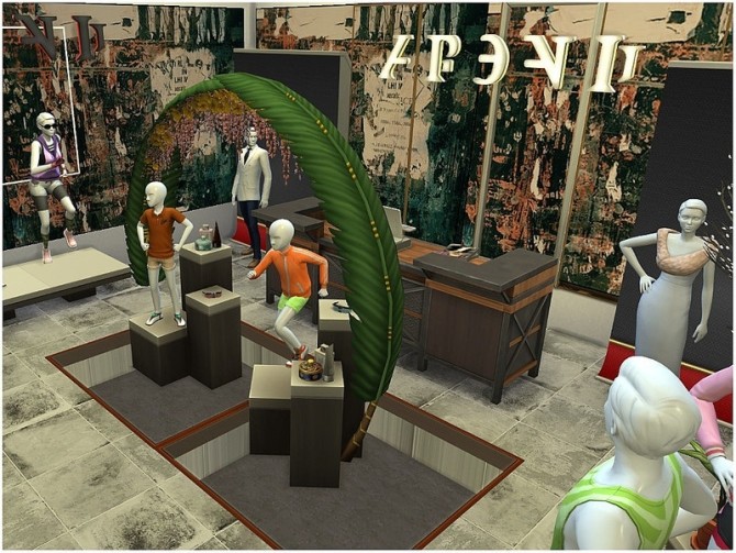Sims 4 Downtown Street by lotsbymanal at TSR