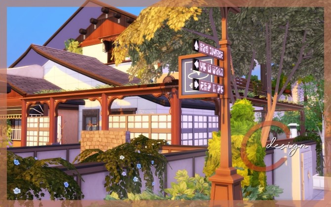 Sims 4 Japanese Beauty house at Cross Design