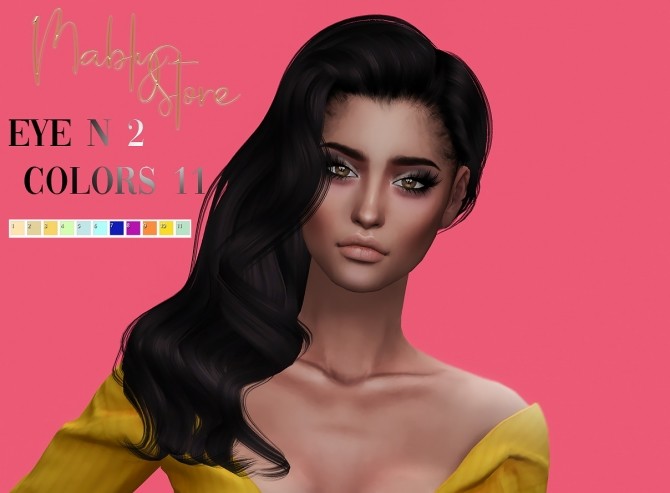 Sims 4 EYES N.2 11 colors at Mably Store