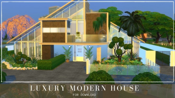 Sims 4 LUXURY MODERN HOUSE 2 at Dinha Gamer