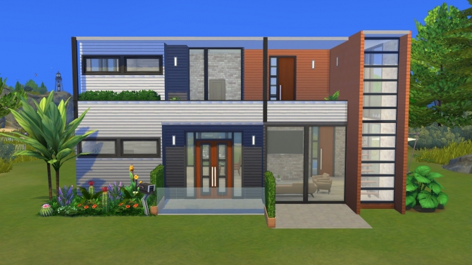 Small Modern House by xperimental.sim at Mod The Sims » Sims 4 Updates