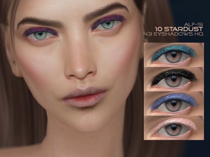 Sims 4 Eyeshadow 10 Stardust HQ at Alf si