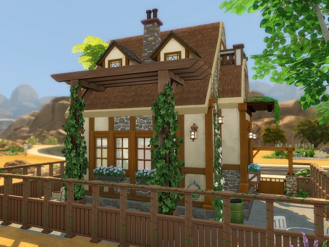 Sims 4 Mabel Tiny Cottage by Ineliz at TSR