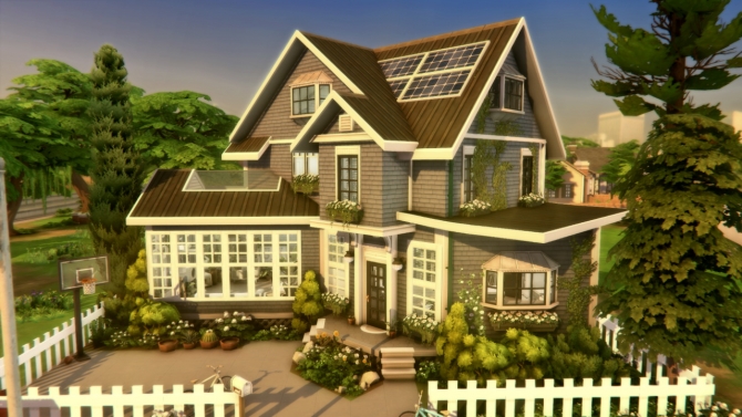 The Blue Suburban Home At A Winged Llama Sims 4 Updates