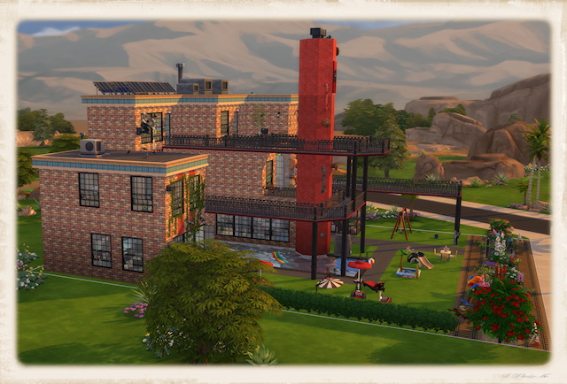 Sims 4 Old factory by Chalipo at All 4 Sims