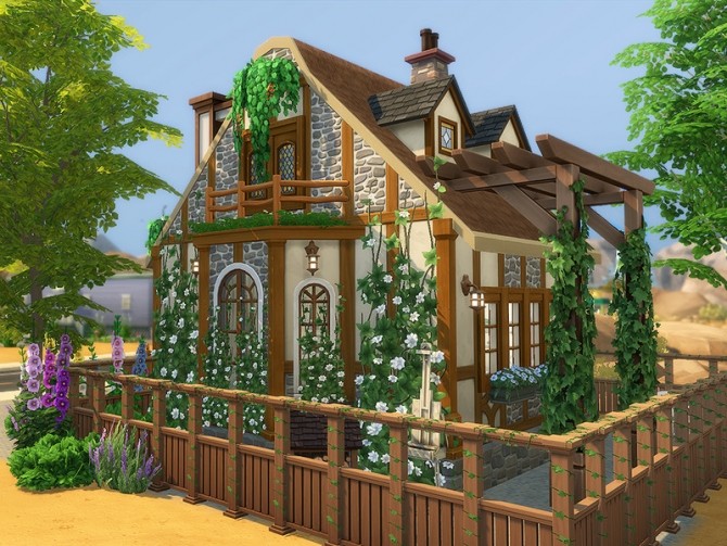 Sims 4 Mabel Tiny Cottage by Ineliz at TSR