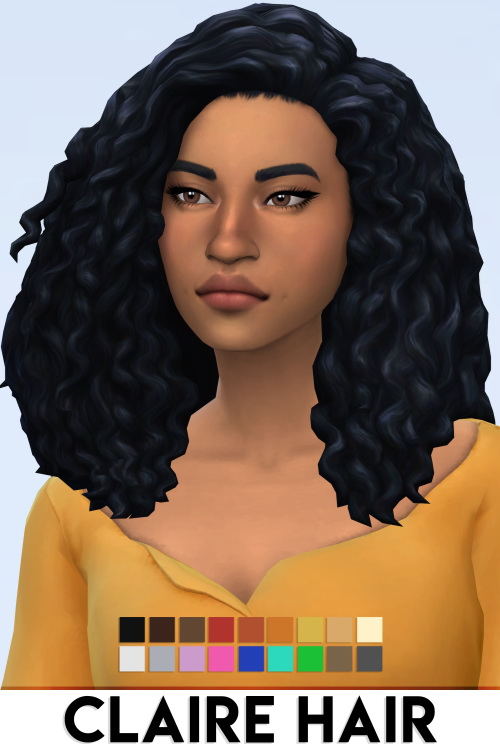Sims 4 CLAIRE HAIR at Vikai