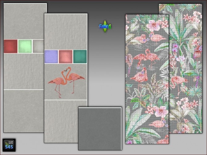 Sims 4 Bathroom Wall & Floor Tiles by Mabra at Arte Della Vita