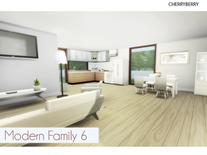 Sims 4 Modern Family Home 6 at Cherryberry