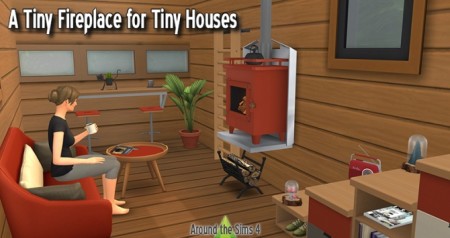 Small woodburner for tiny homes at Around the Sims 4
