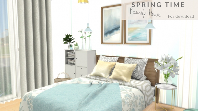 SPRING TIME FAMILY HOUSE at Dinha Gamer » Sims 4 Updates