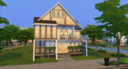 Two-storey house NO CC by elliz at Mod The Sims