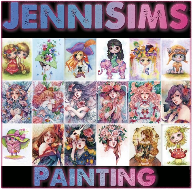 Sims 4 Collection Painting Social Network at Jenni Sims