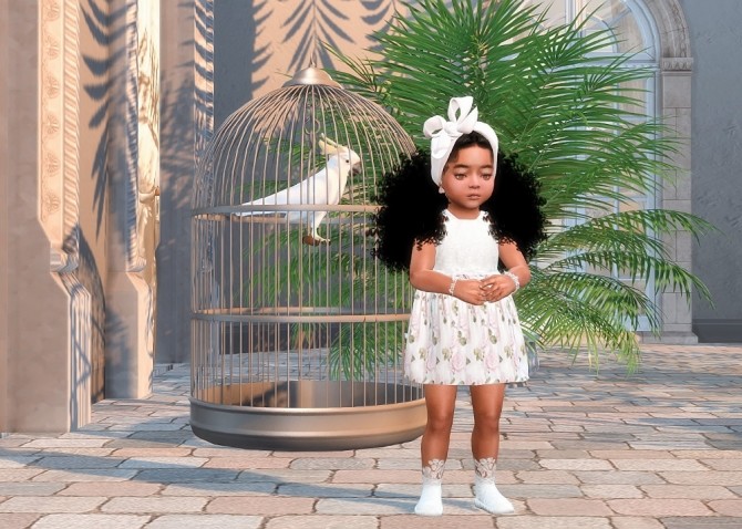 Sims 4 Dress for Toddler Girls TS4 at Sims4 Boutique
