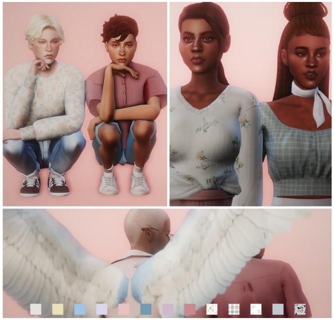 Sims 4 Angel recolor set pt. 1 at GhostBouquet