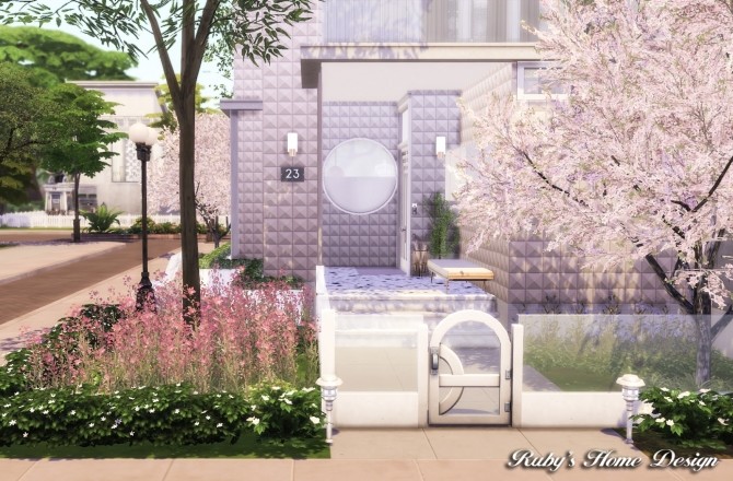 Sims 4 Sweet Delights Ice Cream Cafe & house at Ruby’s Home Design