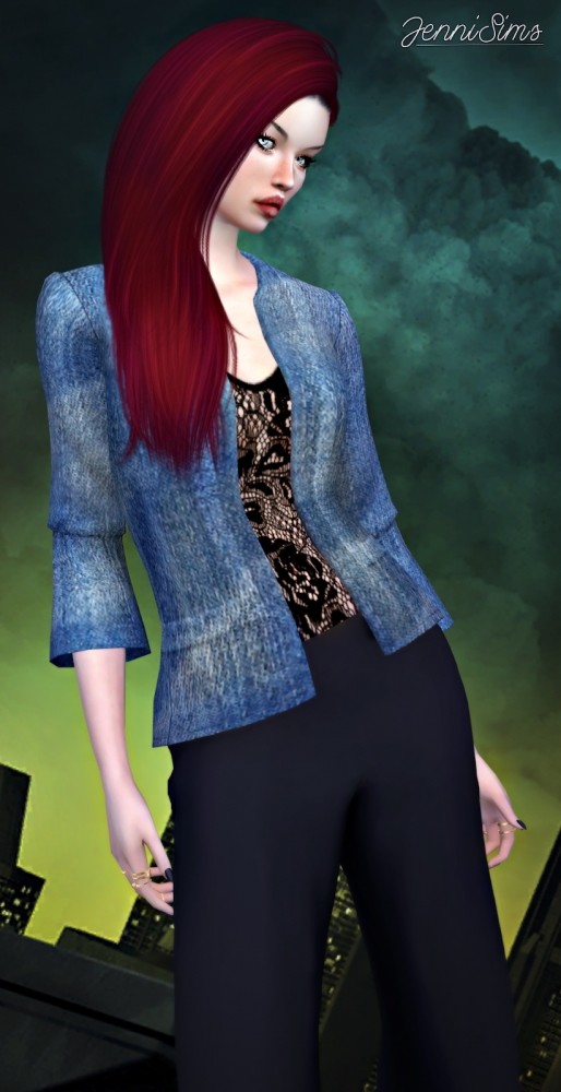 Sims 4 Jacket + ACC Top at Jenni Sims