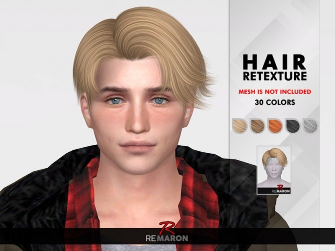 Sims 4 SeHun Hair Retexture by remaron at TSR