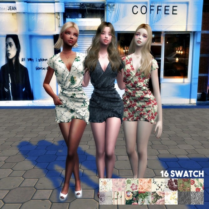 Sims 4 Wrap dress at L.Sim