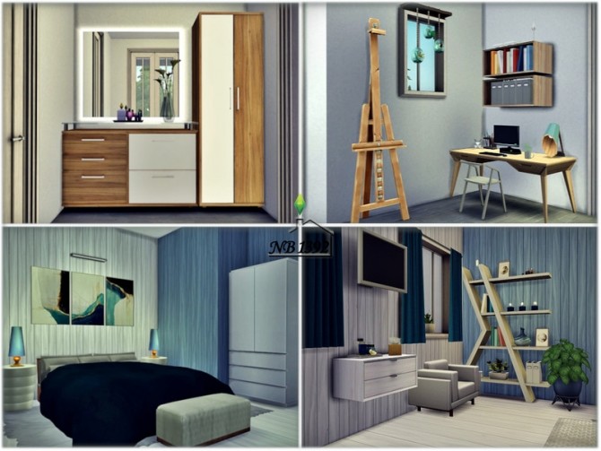 Sims 4 Pleasant home with a bright and cozy interior by nobody1392 at TSR