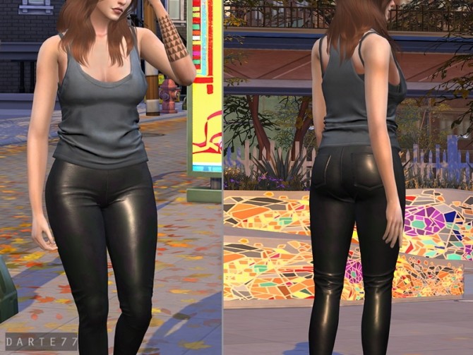 Sims 4 Leather Pants F (P) at Darte77