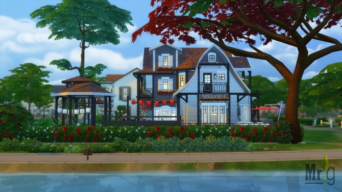 Sims 4 Agate Family House at Mister Glucose
