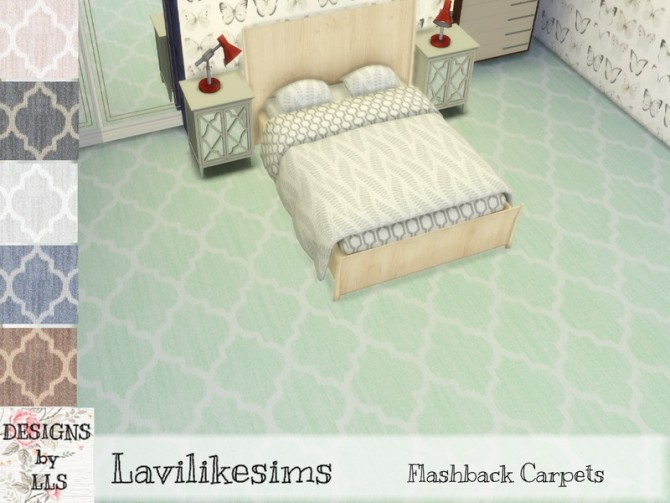 Sims 4 Flashback Carpets by lavilikesims at TSR