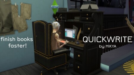 Write Songs and Books Faster – QuickWrite by MIKYA at Mod The Sims