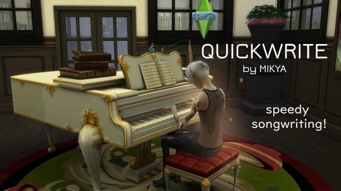 Sims 4 Write Songs and Books Faster   QuickWrite by MIKYA at Mod The Sims