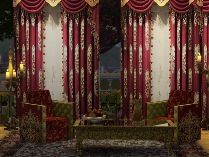 Sims 4 Royal Silks Armchair at Anna Quinn Stories