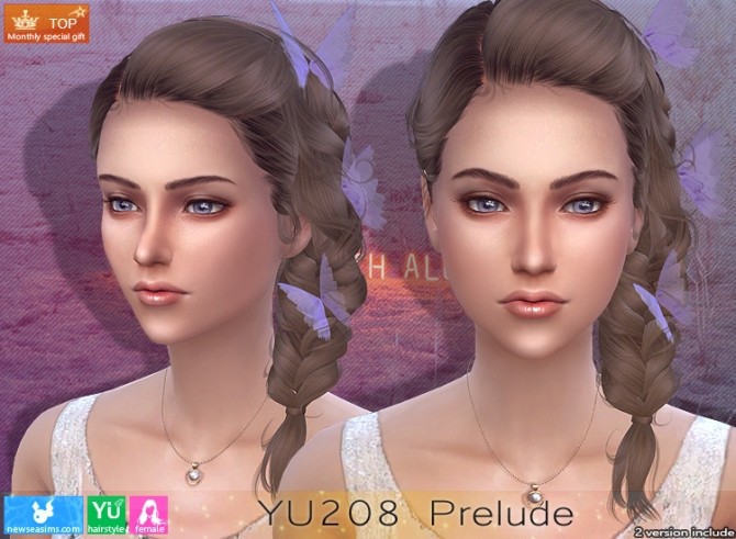 Sims 4 YU208 Prelude hair (P) at Newsea Sims 4
