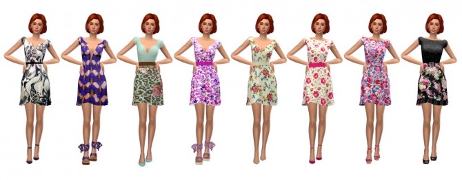 Sims 4 EP03 FITTED FLARE DRESS at Sims4Sue