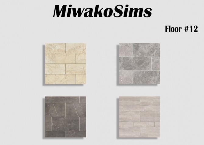 Sims 4 Collection #12 floors at MiwakoSims